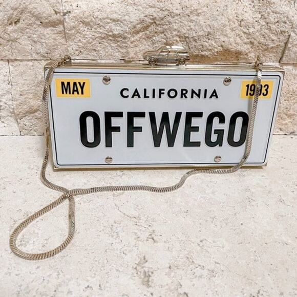 kate spade Handbags - Kate Spade License Plate Clutch Off We Go